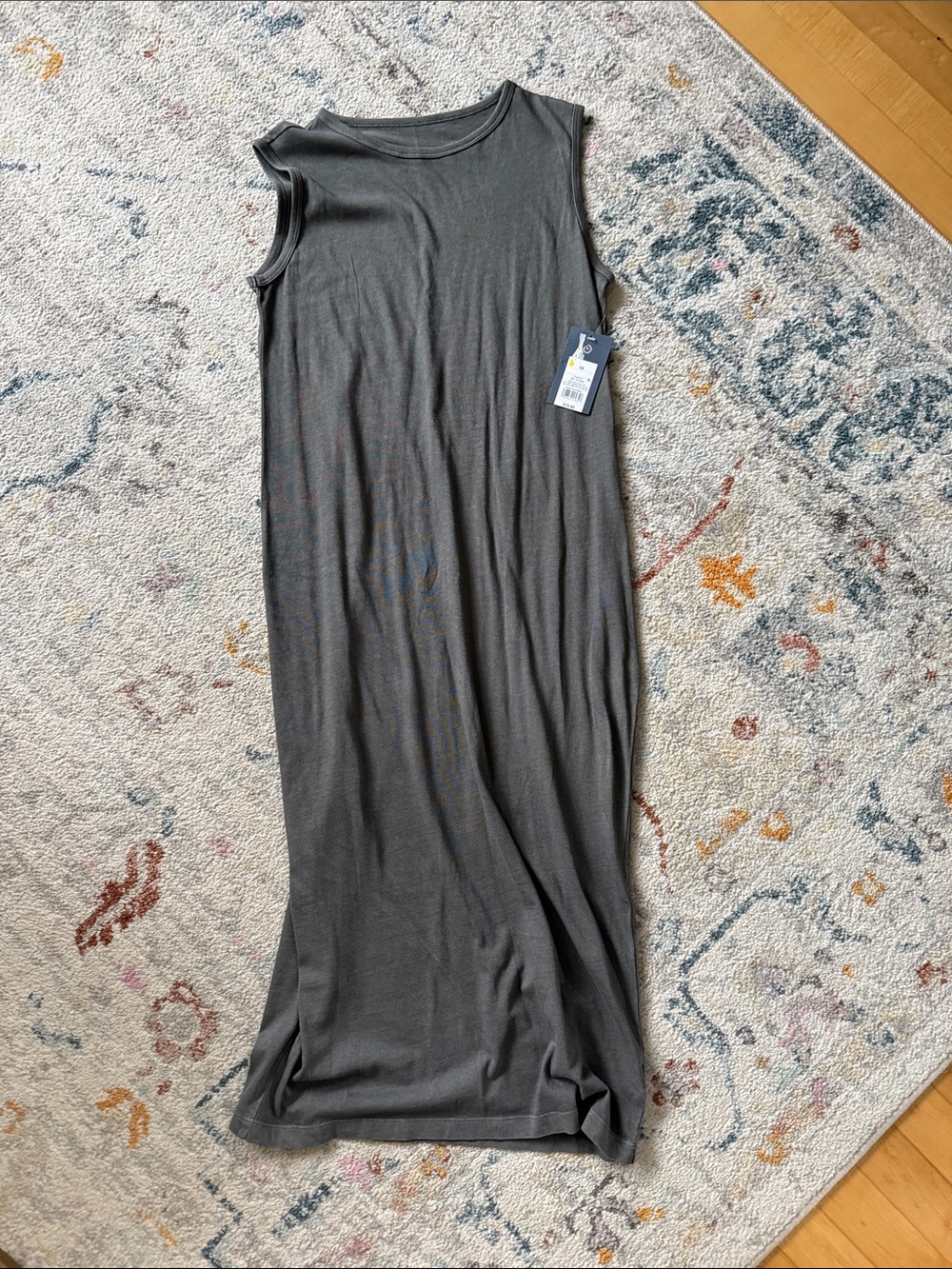 Universal Thread Sleeveless Charcoal Gray Maxi Dress